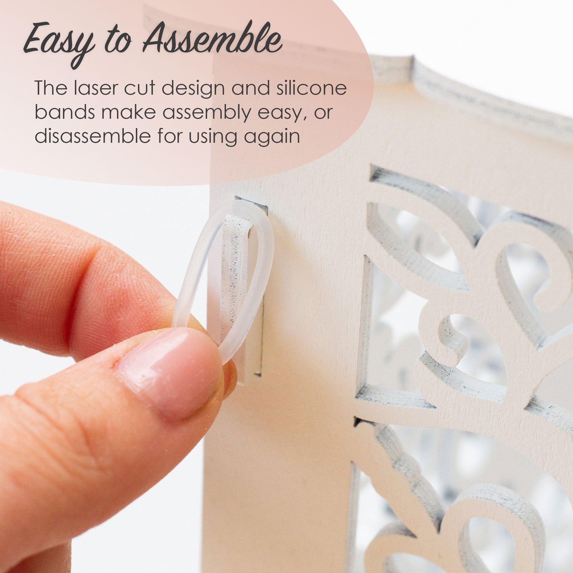 Wedding Gift Card Box with Lock - JAHomesUS