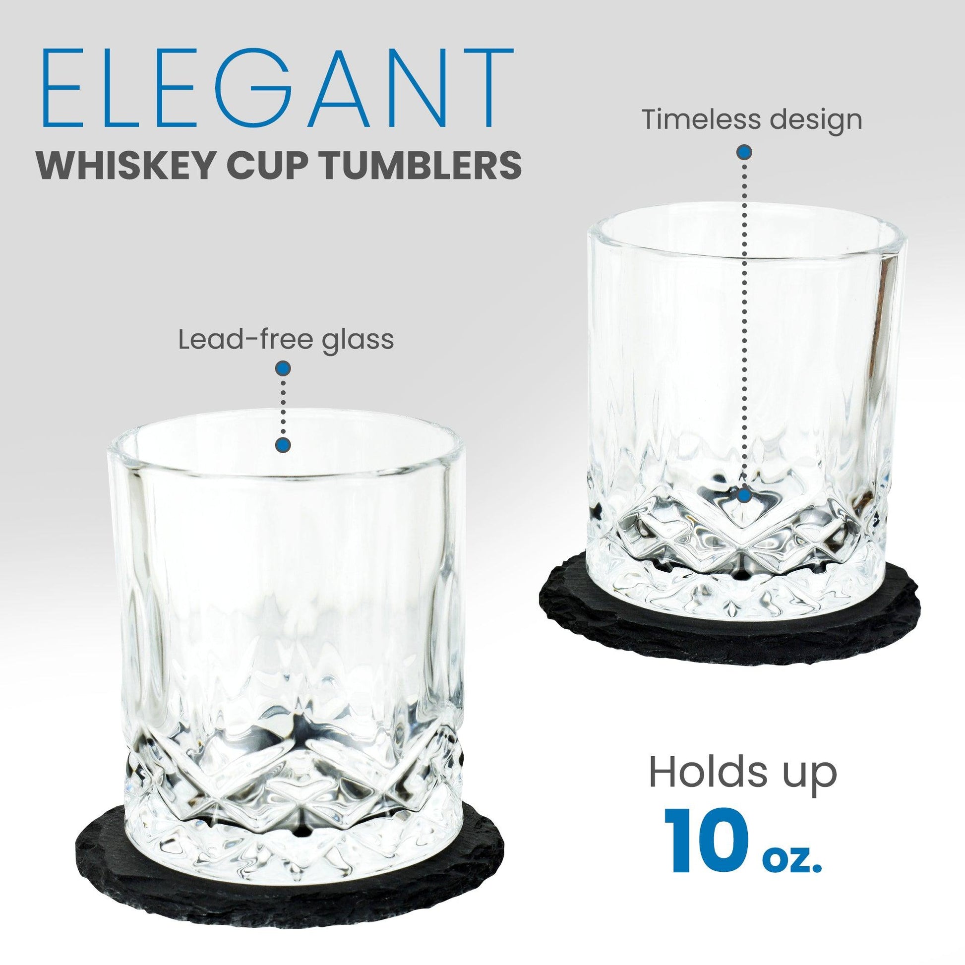 Whiskey Glass and Stones Man Box Gift Set - JAHomesUS