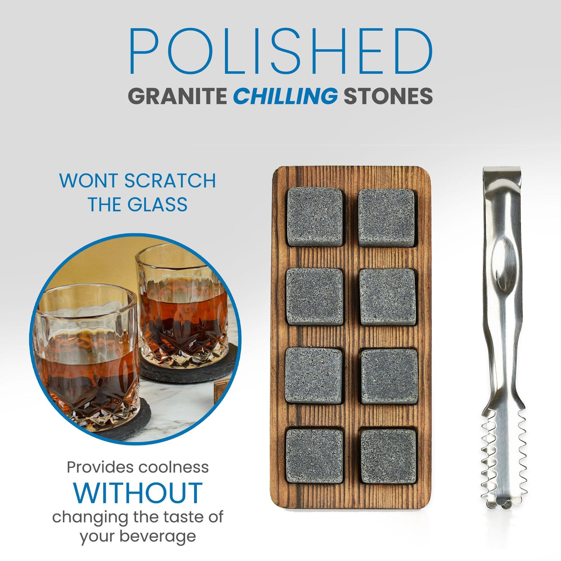 Whiskey Glass and Stones Man Box Gift Set - JAHomesUS