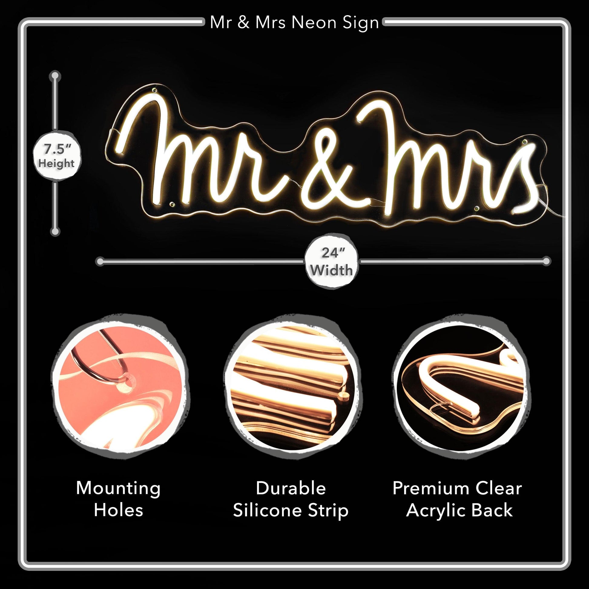 Mr & Mrs Neon Light - JAHomesUS