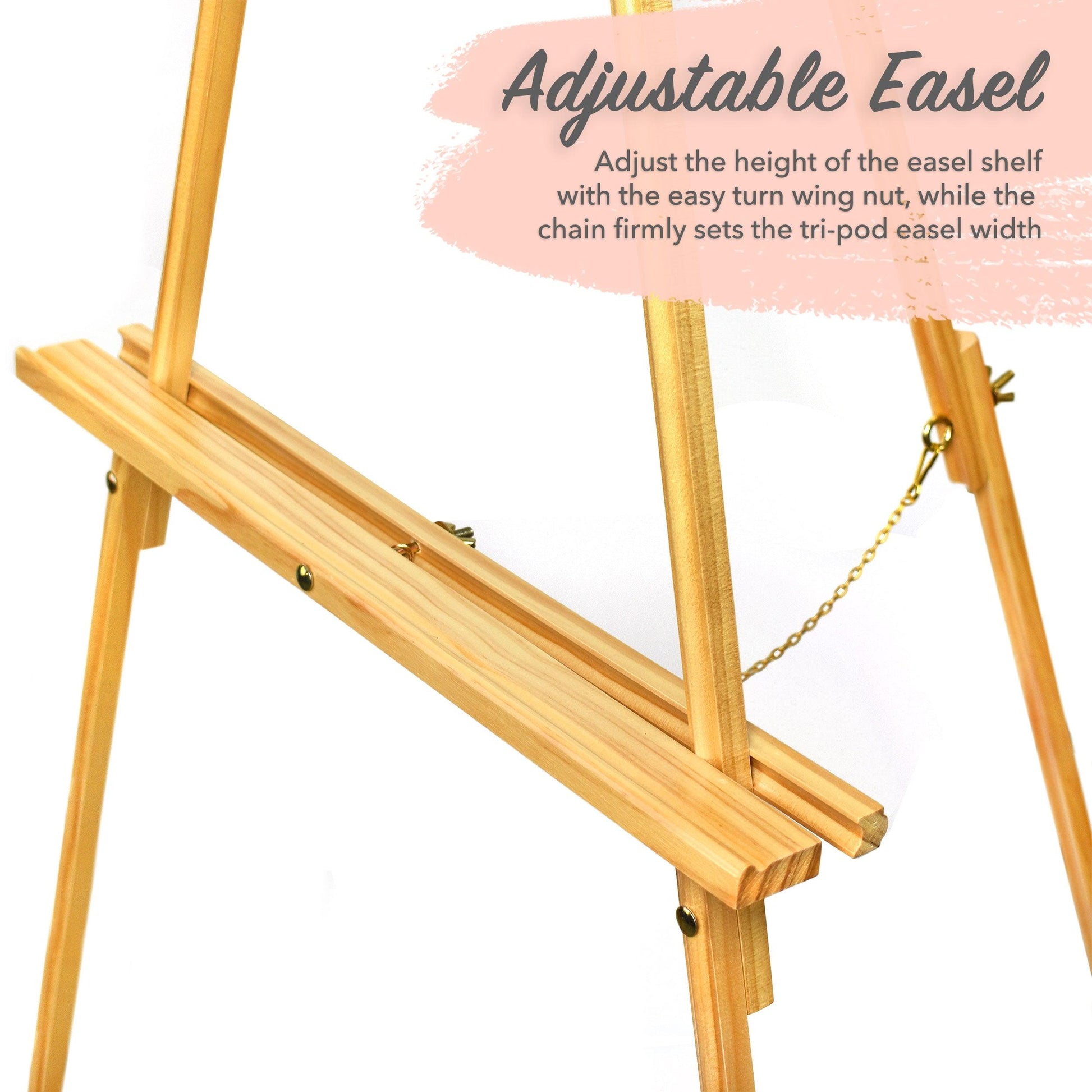  Alipis 2pcs photo easel stand wooden display stand