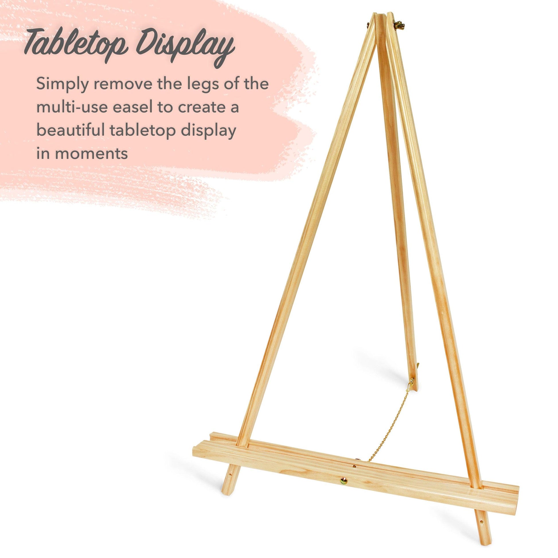 wooden display easel
