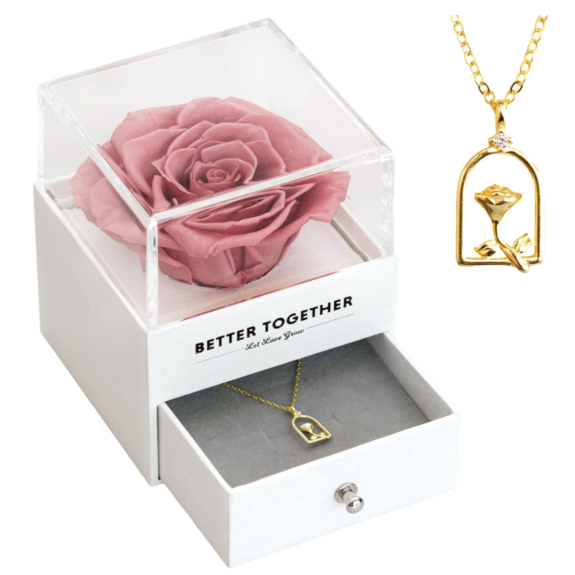 Preserved Rose with Necklace - JAHomesUS