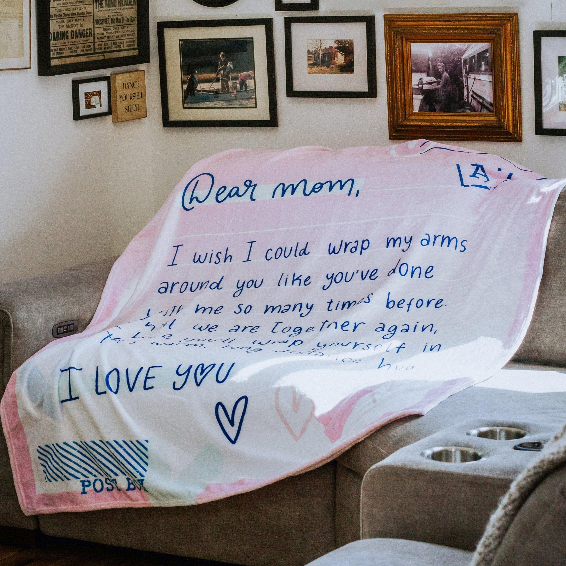 Love You Mom Throw Blanket - JAHomesUS