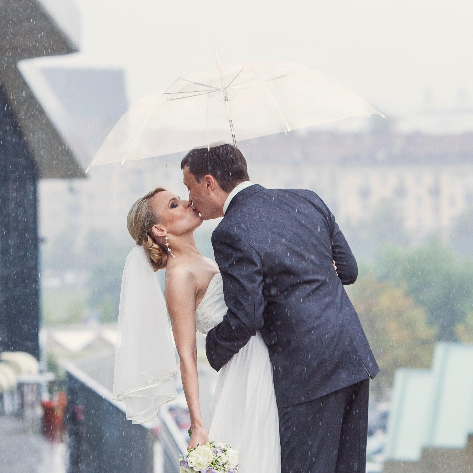 Clear bridal deals umbrella